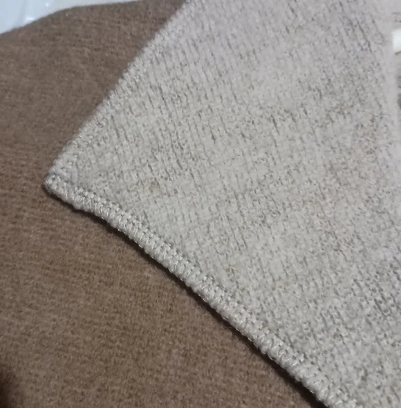 Pendleton 100% Merino Virgin Wool Double-Faced Sweater Jacket - Camel & Cream -L - Picture 6 of 10